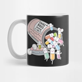 chill pills cute pills cartoon Mug